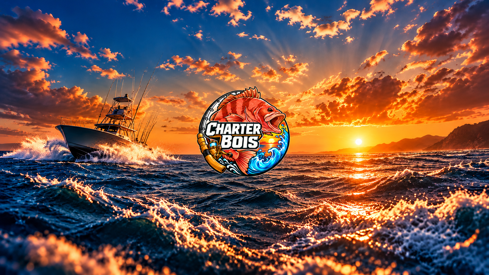 Charter Bois sunset banner