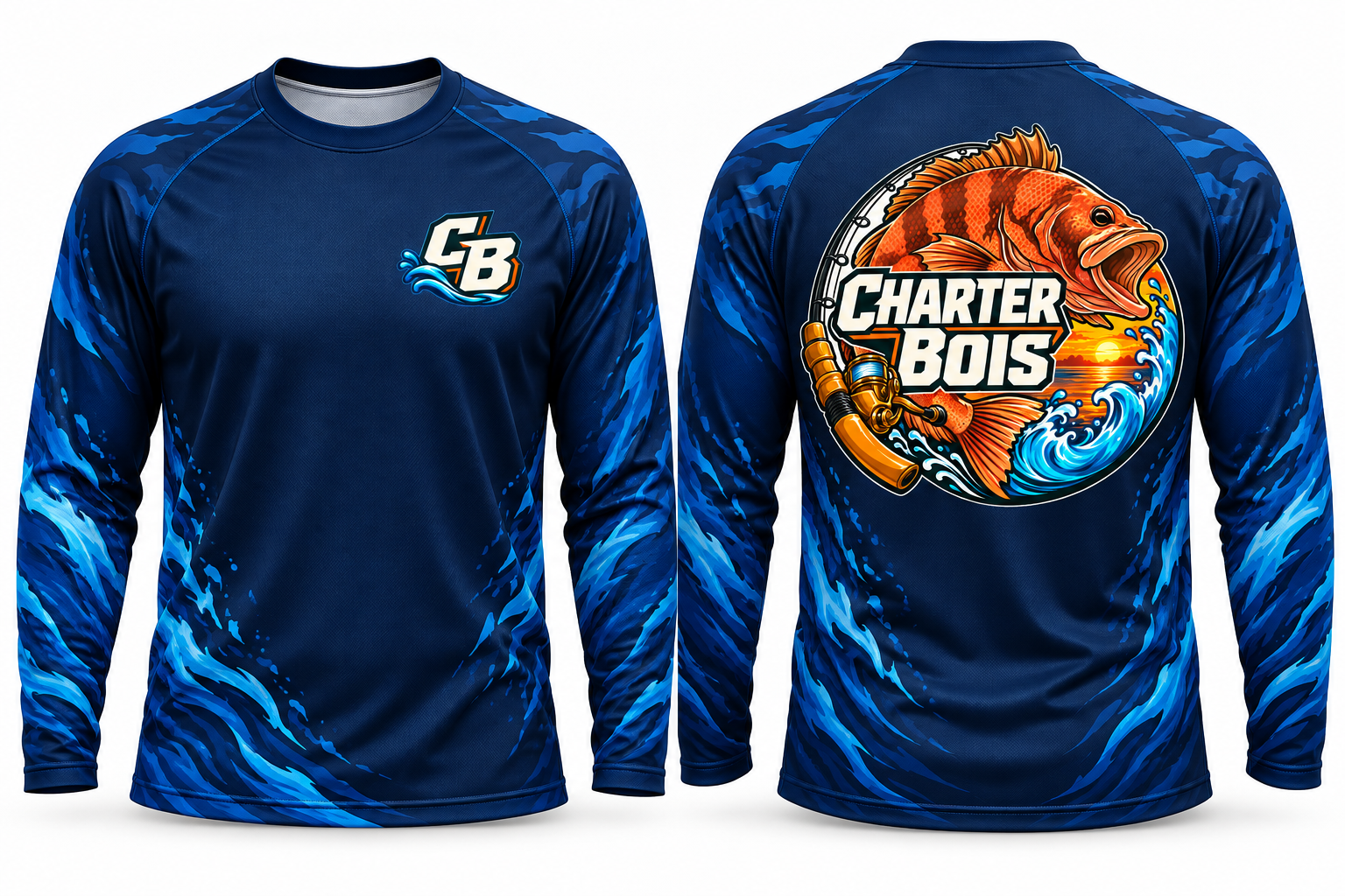 Charter Bois saltwater fishing jersey